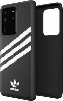 Mbështjellës Adidas OR Molded Case për Samsung Galaxy S20 Ultra, zi dhe bardhë