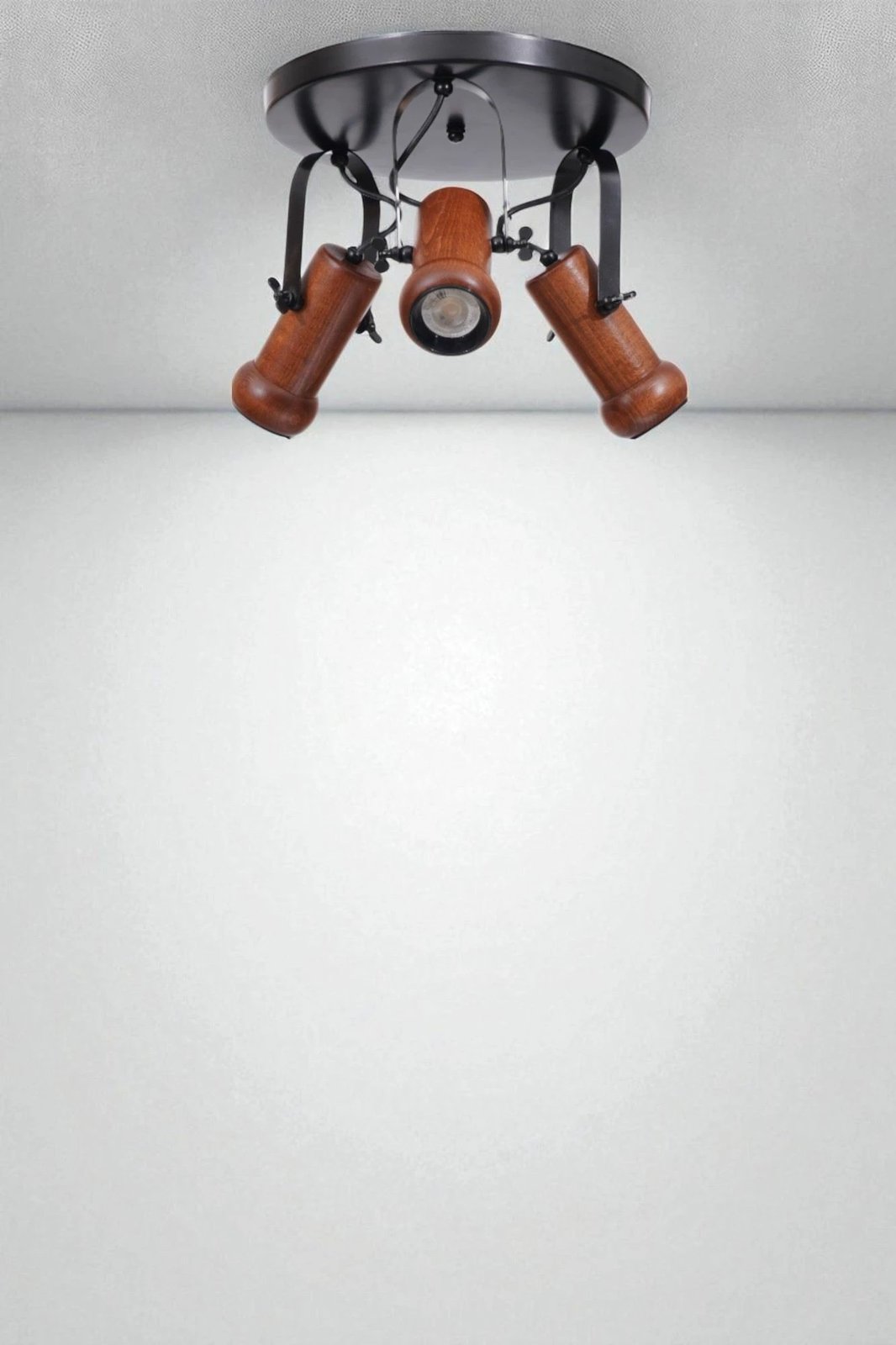 Llambë tavani Opviq, metal e dru, 3 drita, 8999-3