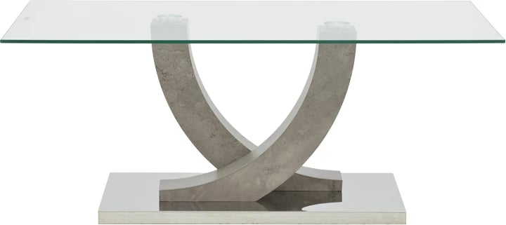 Tavolinë Kasmora dru-xham gri 110x60x45cm