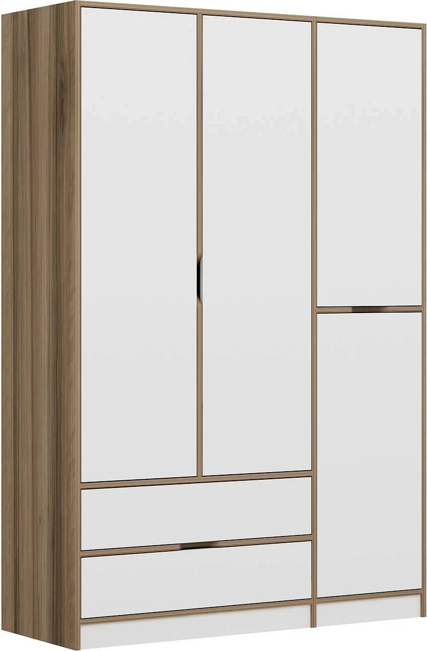 Dollap Hanah Home Elina, bardhë-dore, 140x208x52cm