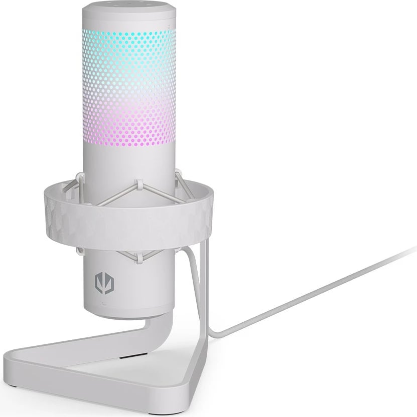 Mikrofon streaming Endorfy AXIS, USB-C, RGB, i bardhë