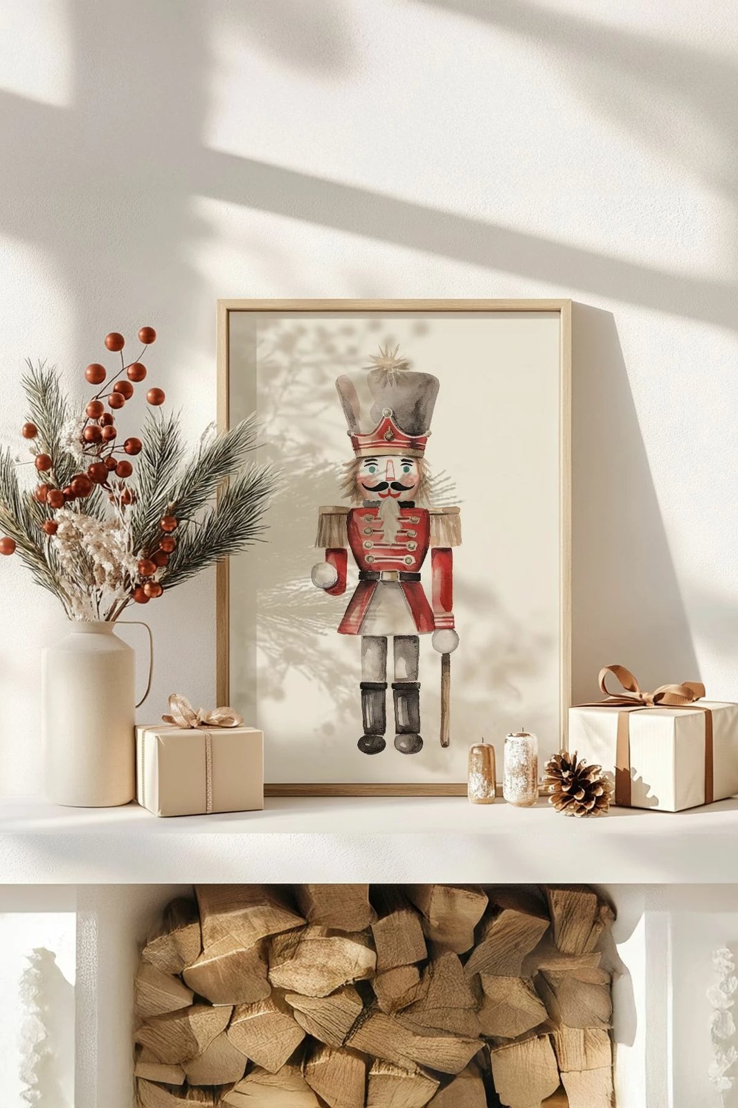 Pikturë dekorative me kornizë, Wallity, shumëngjyrëshe, Nwyearsngmdl36, 33x48cm