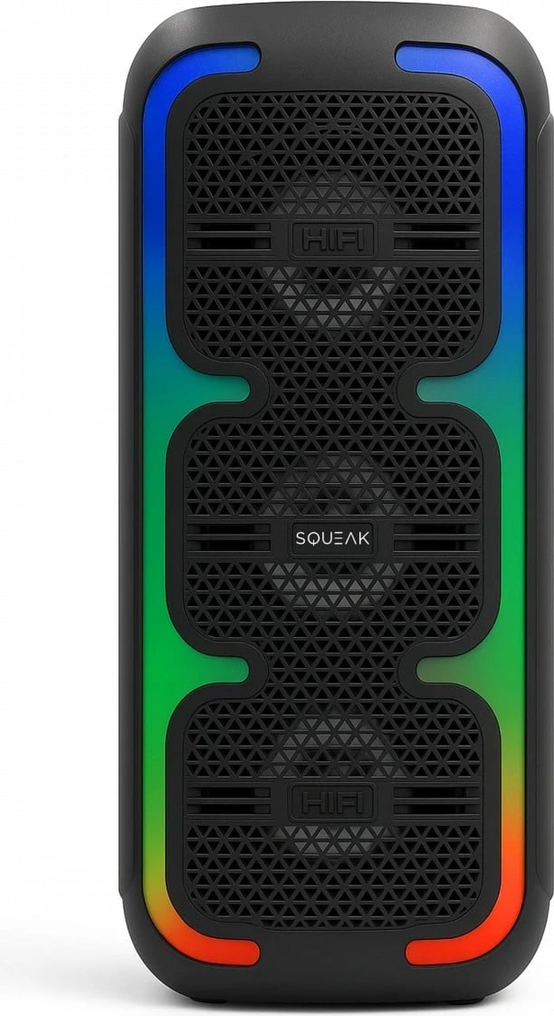 Altoparlant Bluetooth SQUEAK SQ1009 BeatOne 45 W, Bluetooth 5.3, USB-C, karaoke, 10 orë bateri, i zi