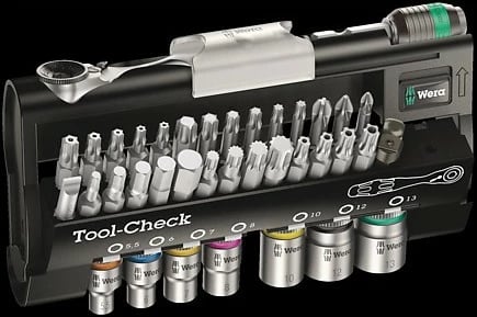Set çelësa Wera 1/4", 38 copa, me ratchet, me kuti