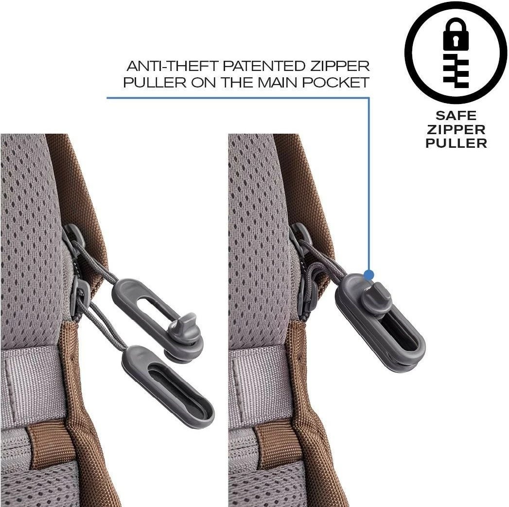 Çantë shpine anti-vjedhje XD DESIGN BOBBY SOFT, 13-16L, kafe