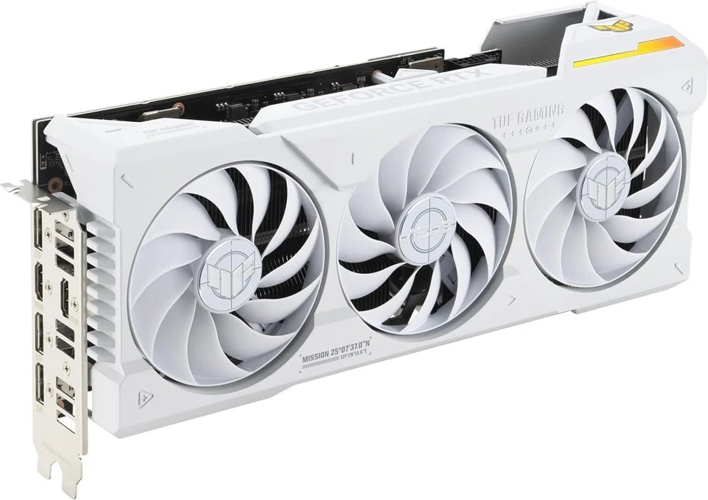 Kartë Grafike ASUS TUF Gaming TUF-RTX4070TIS-O16G-WHITE-GAMING, NVIDIA GeForce RTX 4070 Ti SUPER, 16 GB GDDR6X, e bardhë Kartë Grafike ASUS TUF Gaming TUF-RTX4070TIS-O16G-WHITE-GAMING, NVIDIA GeForce RTX 4070 Ti SUPER, 16 GB GDDR6X, e bardhë
