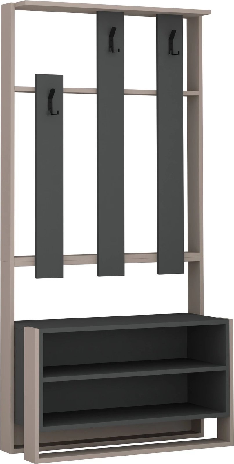 Stendë korridori moderne, Skye Decor, ngjyrë moka e çelët dhe antracit