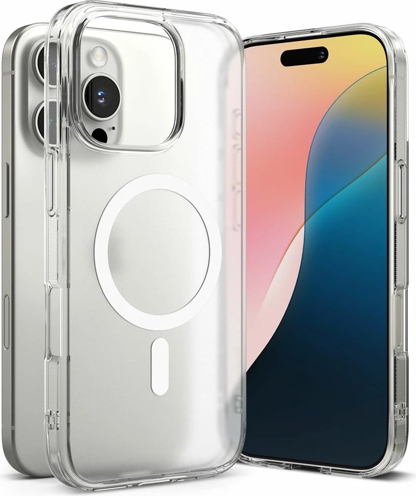 Mbështjellës Ringke Fusion MagSafe për iPhone 16 Pro Max, Transparent