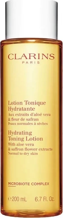 Tonik hidratues për fytyrë Clarins për lëkurë normale ose të thatë 200ml