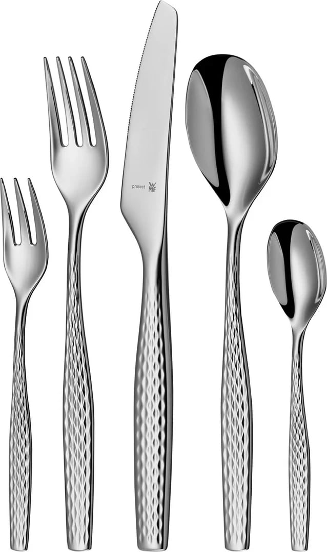 Set i lugëve dhe pirunëve WMF Sentic 30 copë, Inox