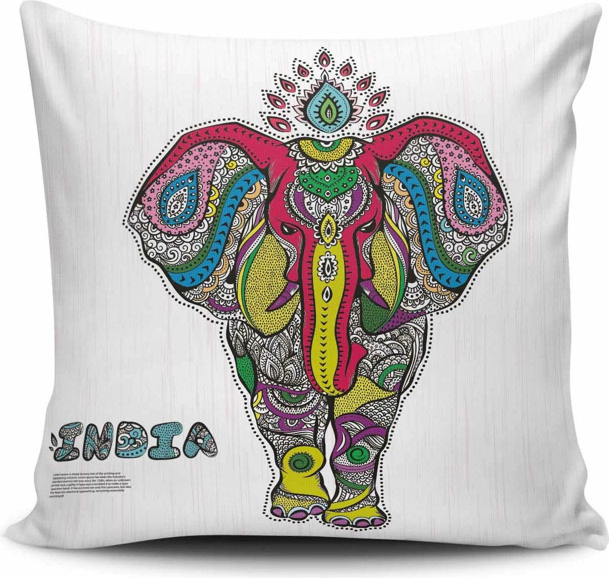 Jastëk dekorativ Aberto Design, shumëngjyrësh, NKRLNT-226, 43x43cm