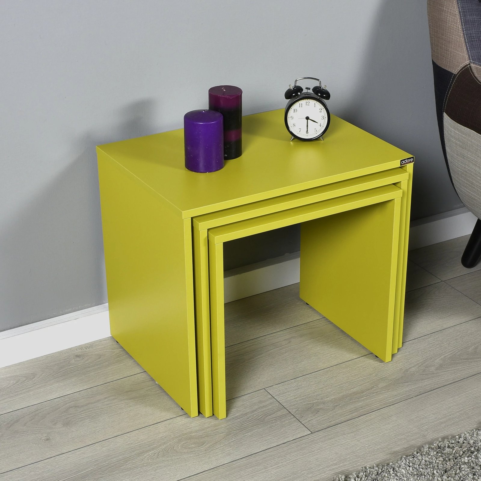 Set tavolinash të ndërlidhura Hanah Home, Shp-103-Yy-1, ngjyrë e gjelbër Set tavolinash të ndërlidhura Hanah Home, Shp-103-Yy-1, ngjyrë e gjelbër