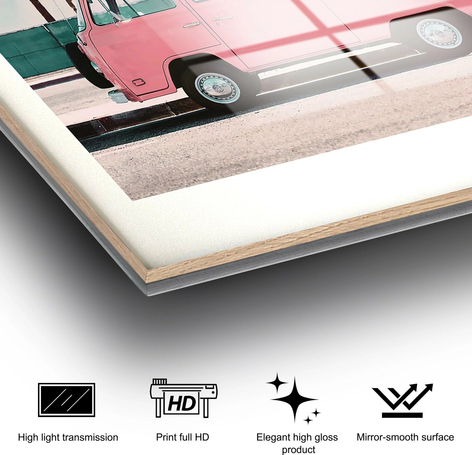 Pikturë dekorative prej xhami të temperuar, shumëngjyrëshe, Wallity UV-1077, 30x45cm