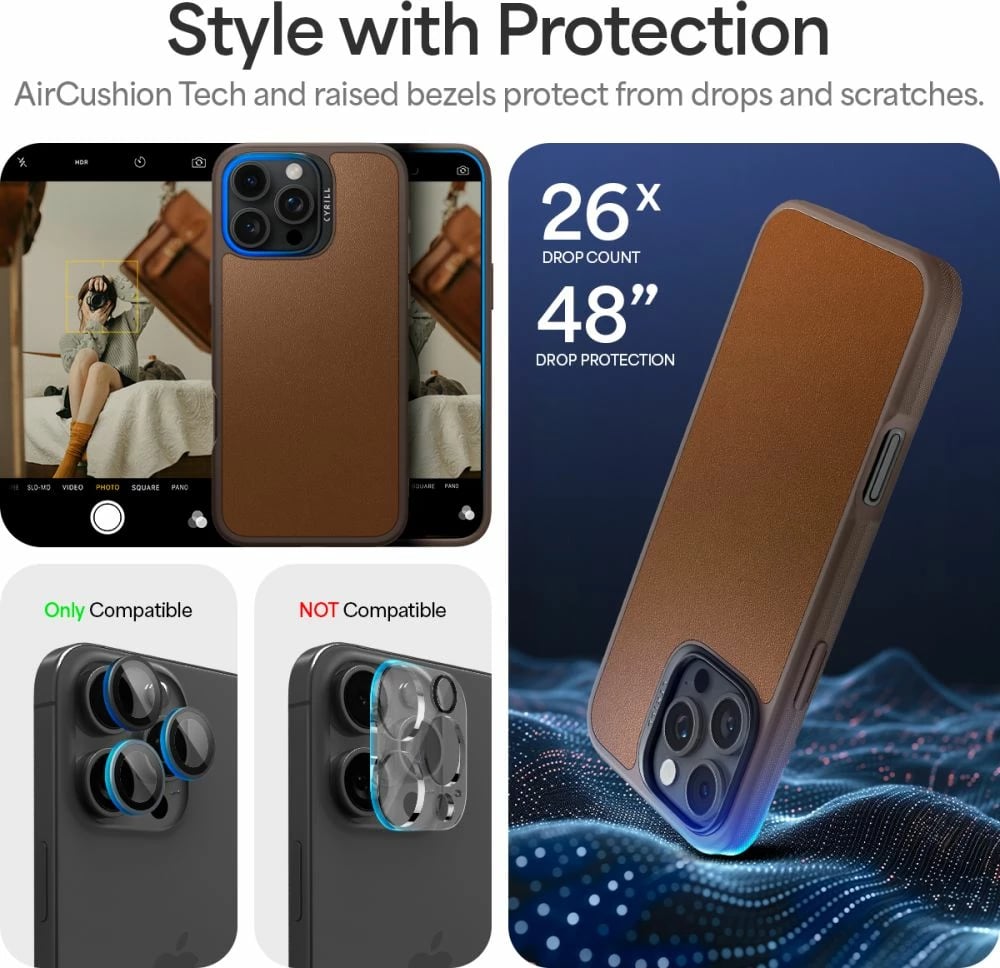 Mbështjellës Spigen Cyrill Kajuk Mag për iPhone 16 Pro Max, Kafe