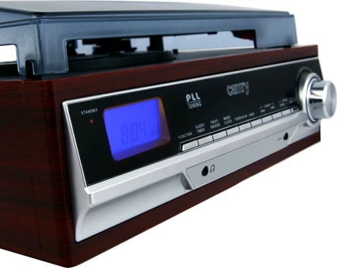 Gramafon, Camry CR 1113, 33/45/78 RPM, radio FM/AM, altoparlantë të integruara, LCD, AUX/RCA Gramafon, Camry CR 1113, 33/45/78 RPM, radio FM/AM, altoparlantë të integruara, LCD, AUX/RCA