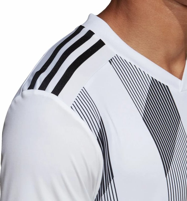 Bluzë Adidas Striped 19 LS, e bardhë