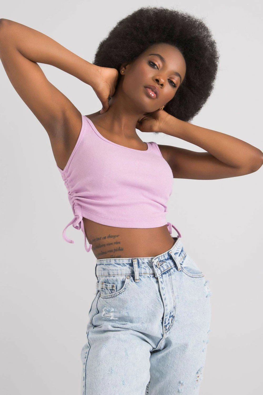 Crop top për femra Rue Paris 215393, vjollcë