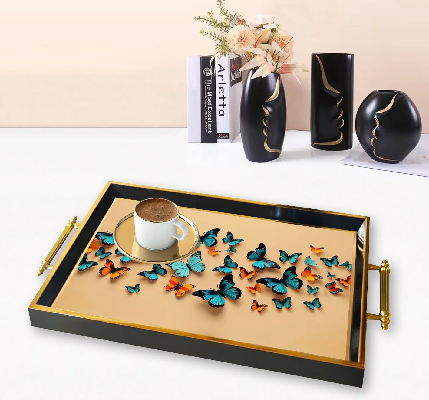 Tabaka xhami me flutura shumëngjyrëshe, Aberto Design, TPA9933