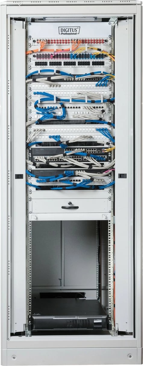 Kasë rrjeti Digitus Unique 42HE, 2053x800x1000mm, gri