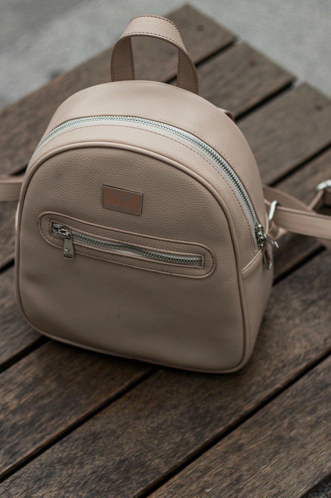 Çantë shpine Zoozie Bags Oslo, bezhë