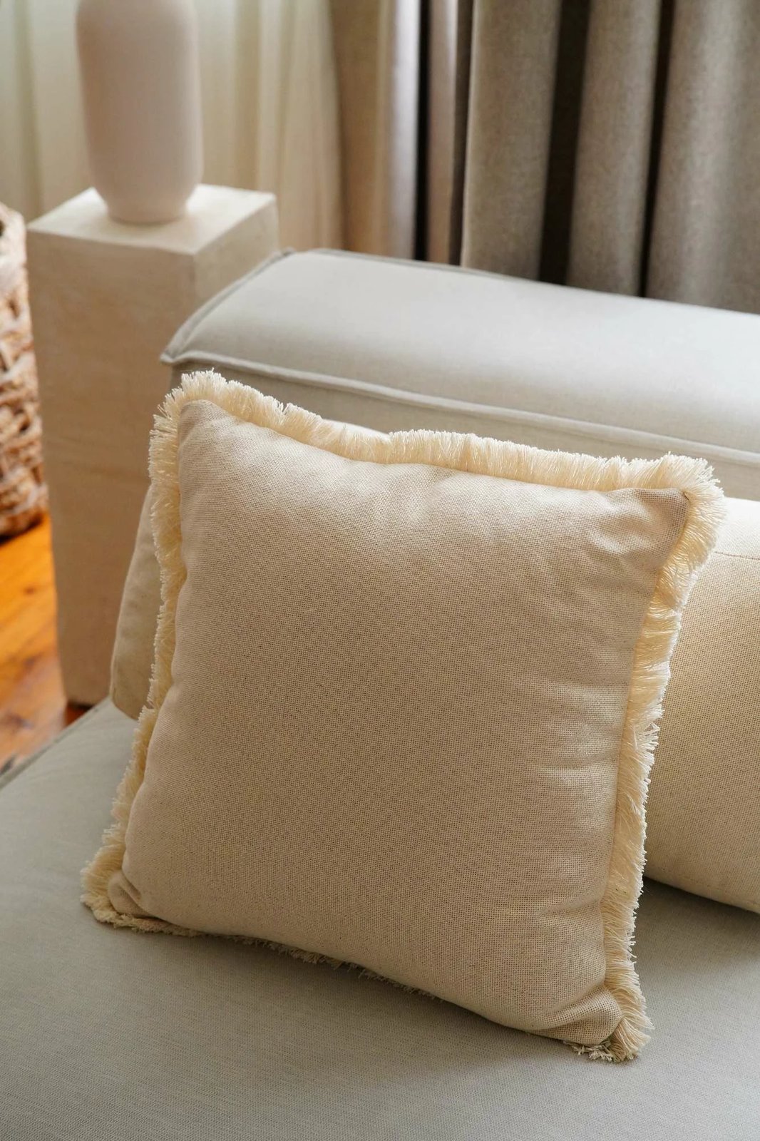 Jastëk mbulesë, ngjyrë bezhë, Evila Originals, KET005, 43x43cm