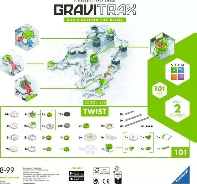 Set ndërtimi Gravitrax Ravensburger, 101 pjesë, plastikë