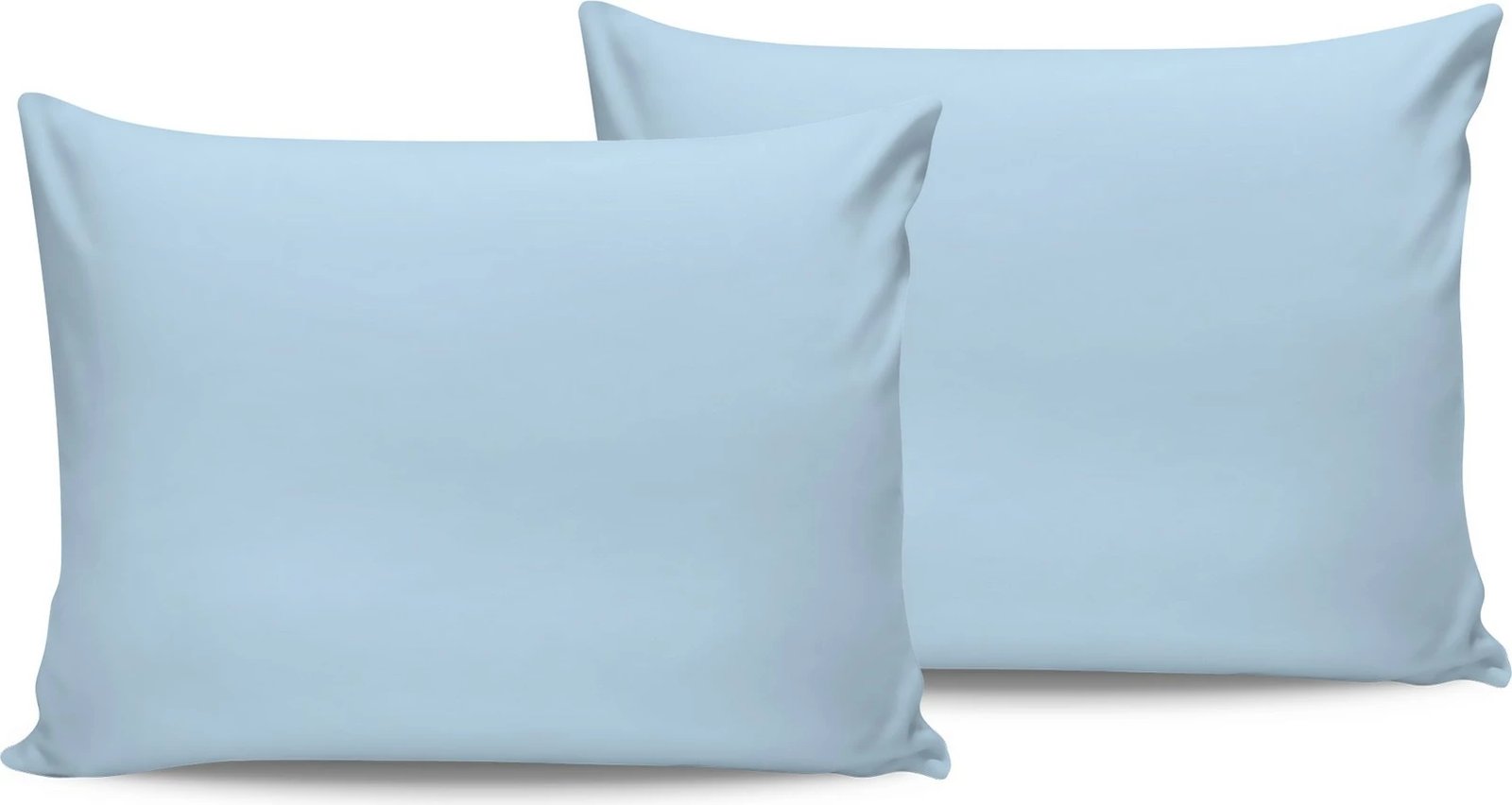 Set këllëfësh jastëku sateni (2 copë), ngjyrë kaltër, L'essentiel