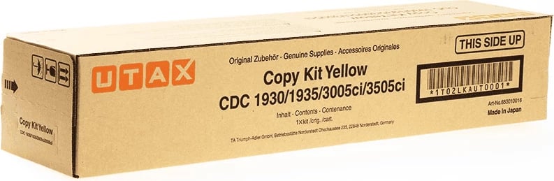 Toner Utax 653010016 kapacitet 15000 faqe standard ngjyrë e verdhë