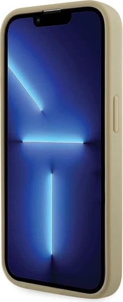 Mbështjellës Guess GUHCP14LHDGTPD për iPhone 14 Pro 6.1", Rhinestone Triangle, ari