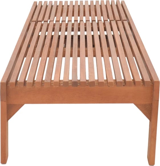 Shezlong Sunnie dru meranti, ngjyrë natyrale, 200x65x35cm