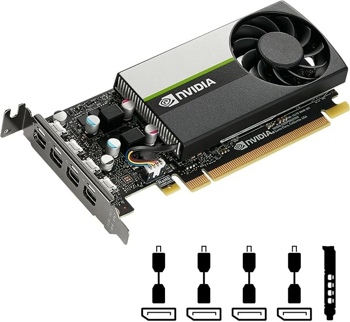 Kartelë grafike PNY T1000, 4 GB, GDDR6, PCI Express x16 3.0
