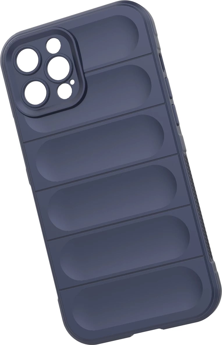 Mbështjellës Hurtel Magic Shield Case për iPhone 12 Pro Max, fleksibil, i blinduar, Kaltër e errët
