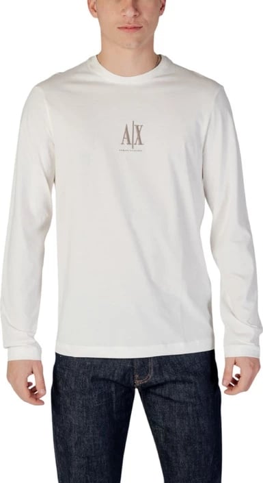 Maicë për meshkuj Armani Exchange, e bardhë