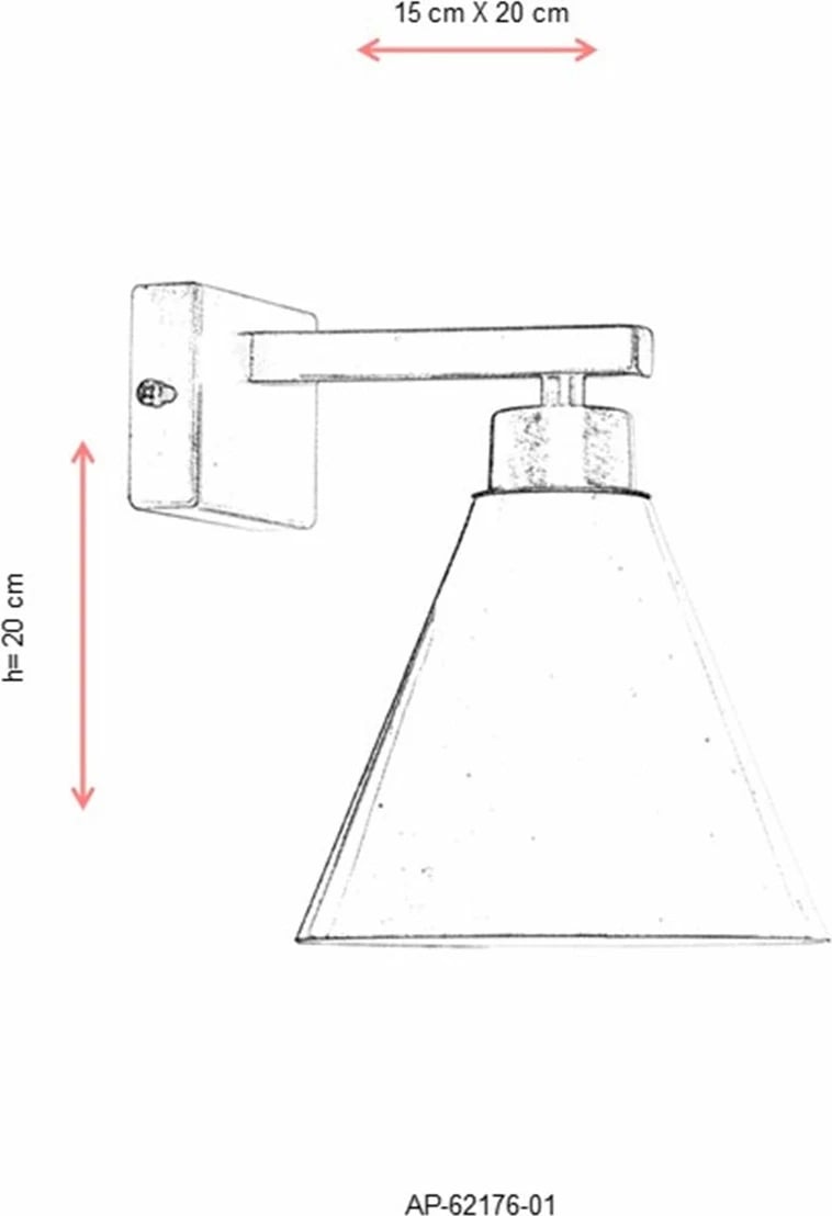 Llambë muri Opviq, ngjyrë antike, AP-62176-01