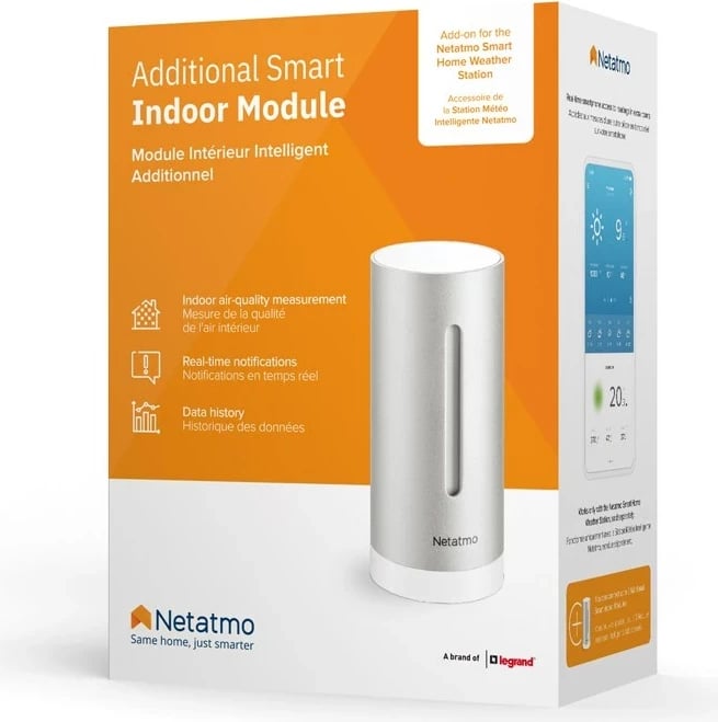Modul i brendshëm i mençur Netatmo, Alumin