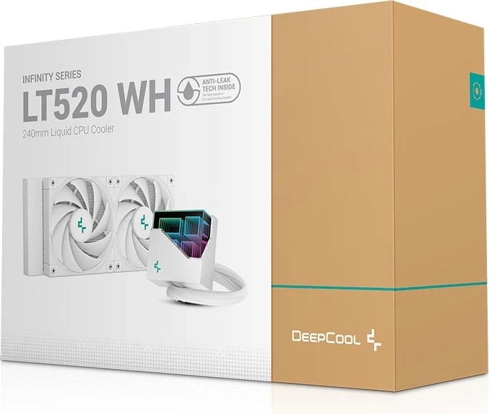 Ftohës i plotë për procesorin DeepCool LT520 WH, 12 cm, i bardhë Ftohës i plotë për procesorin DeepCool LT520 WH, 12 cm, i bardhë