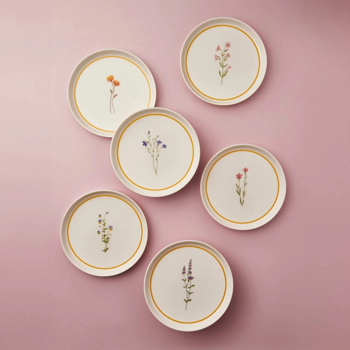 Set pjatash për ëmbëlsira (6 copë), Hermia Concept, GBSBLB621DUE2955K