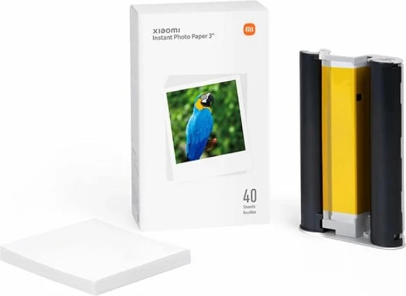 letër foto Xiaomi Instant Photo Paper 3\" për Photo Printer 1S, 86 x 102 mm, 40 fletë (set)