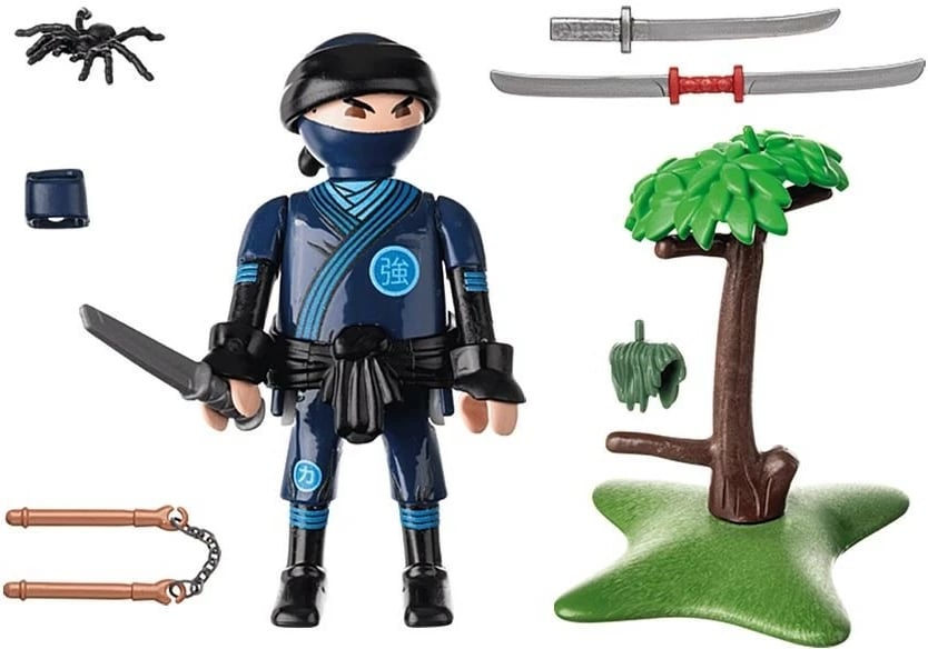 Figurë aksioni Playmobil Special Plus 71481 Ninja me armë, set 15 copë