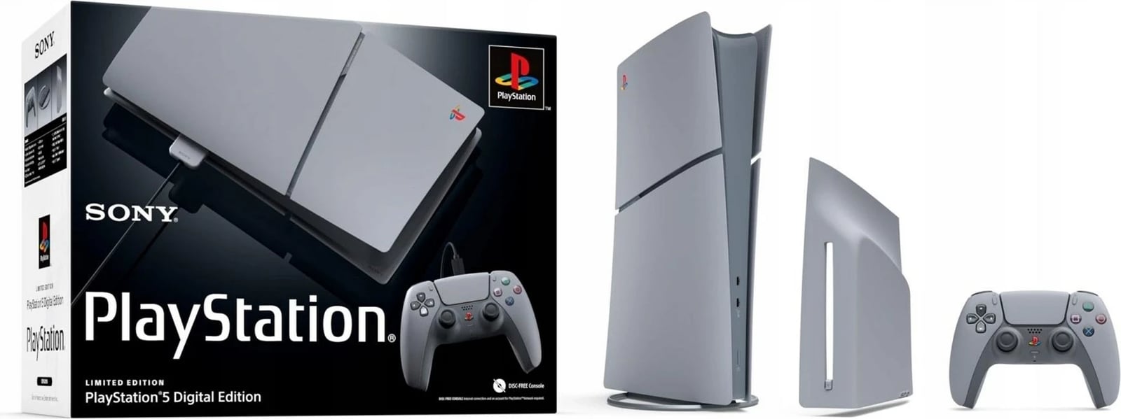 Konsolë lojërash Sony PlayStation 5 Digital Slim 30th Anniversary, Gri