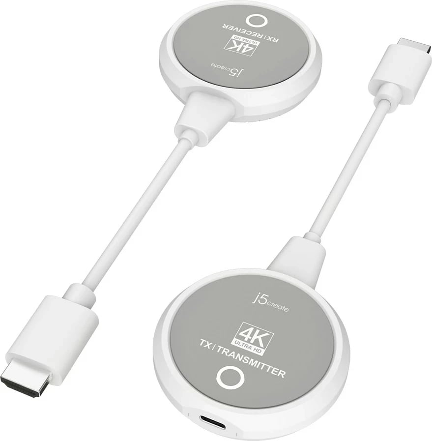 Extender pa tela për ekran 4K, J5create JVAW75, HDMI, i bardhë