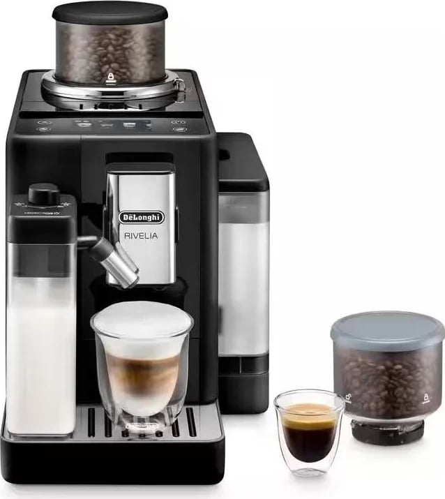 Aparat kafeje DeLonghi Rivelia EXAM 440.55.B automatik, zi, 250g