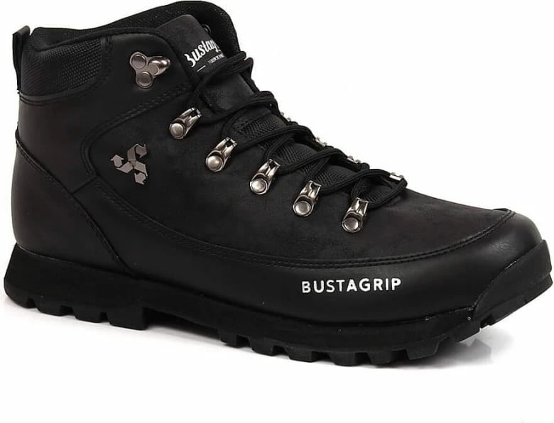 Këpucë për trekking për meshkuj Bustagrip, të zeza