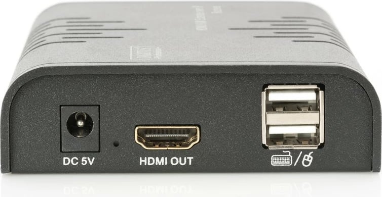 Set zgjatës HDMI KVM Digitus DS-55202, 120m, Full HD 1080p, i zi