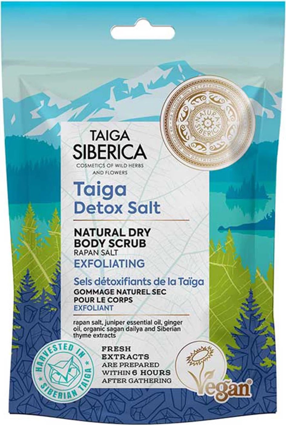 Eksfoliant trupi NATURA SIBERICA Taiga, 1 copë