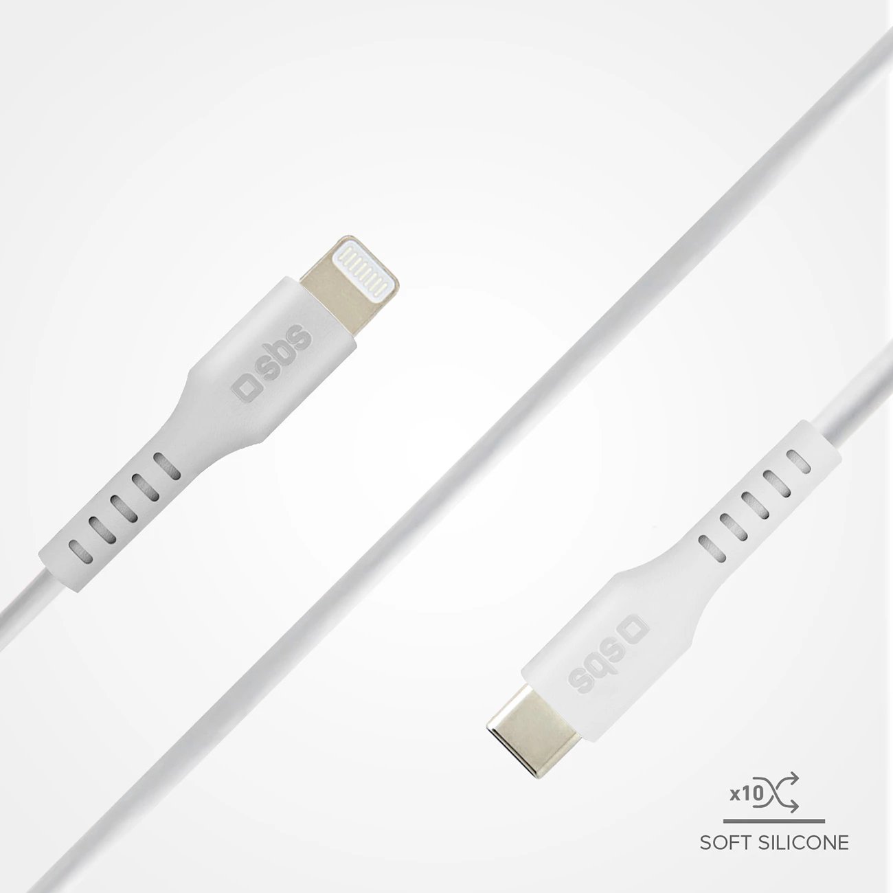 Kabllo USB-C në Lightning SBS TECABLELIGTC1W, 1m, e bardhë