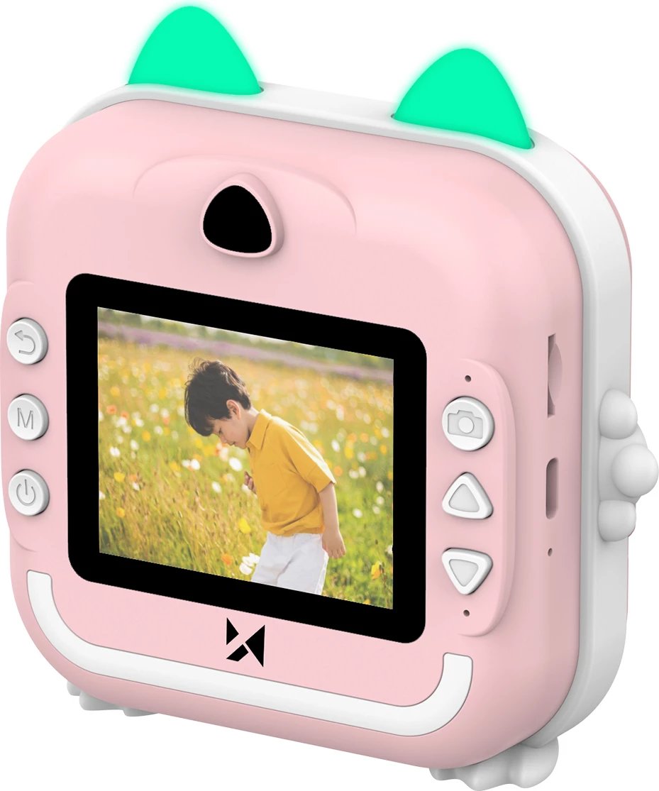 Kamerë digjitale për fëmijë Wozinsky WDT-01 me printer termik, 48MP, 2.4", Rozë