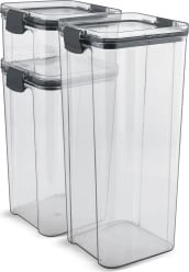 Set kavanozë plastikë Lamart LT6042, 3 pjesë