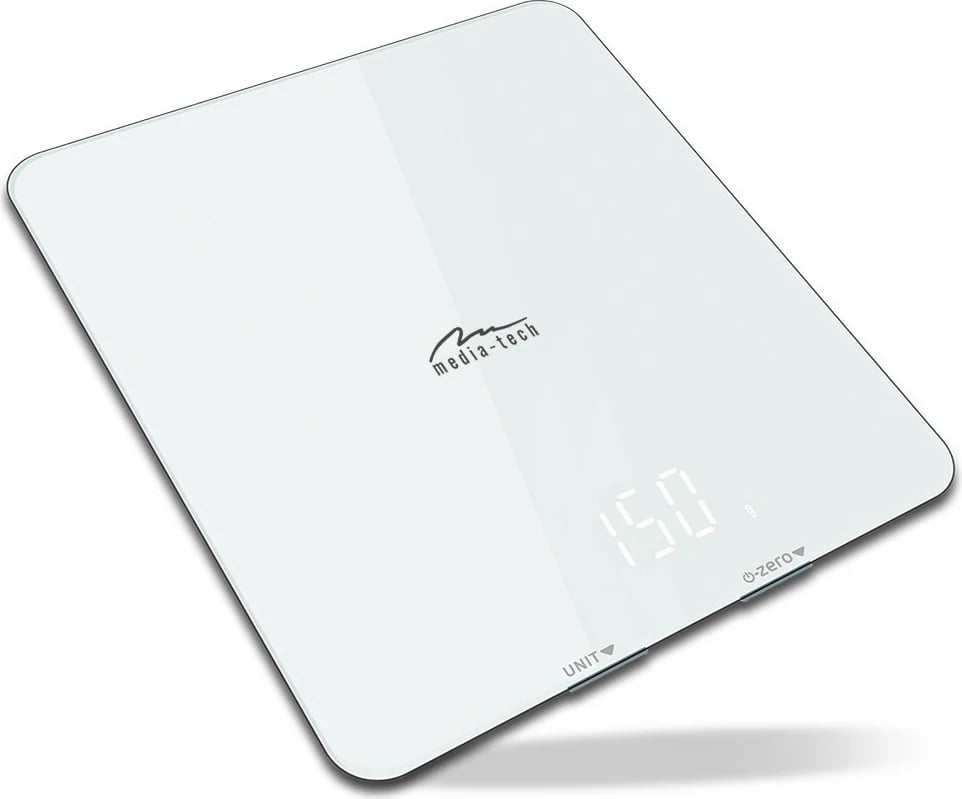 Peshore kuzhine Media-Tech MT5544, inteligjente, me aplikacion dietal, e bardhë