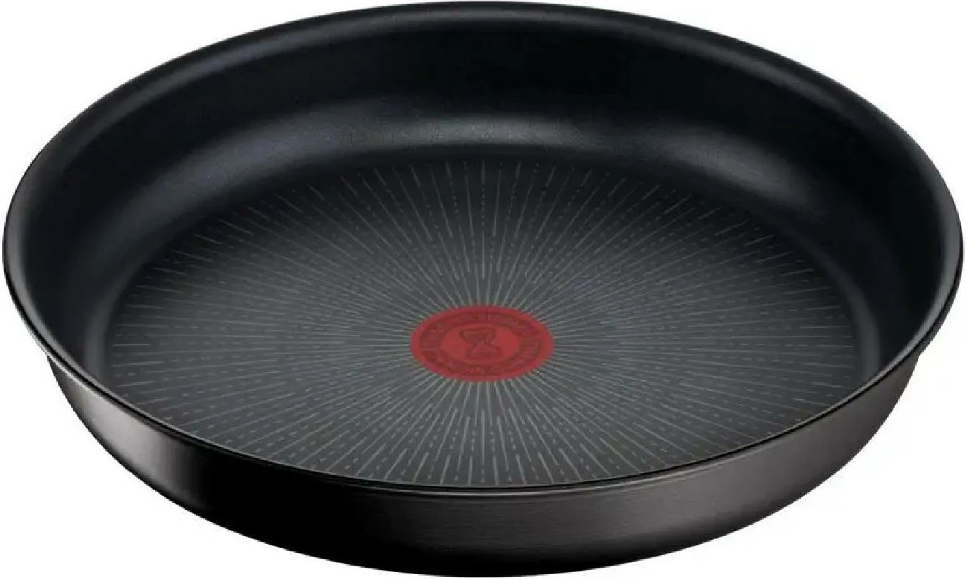 Set enë gatimi Tefal L7639543, 13 copë, tiganë 24/28 cm + tenxhere e thellë 24 cm, 2 doreza të heqshme, kompatibil me induksion, veshje jo‑ngjitëse Titanium 6X, e zezë